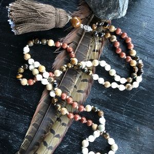 Patient Roots Mala Necklace Handmade Jewelry